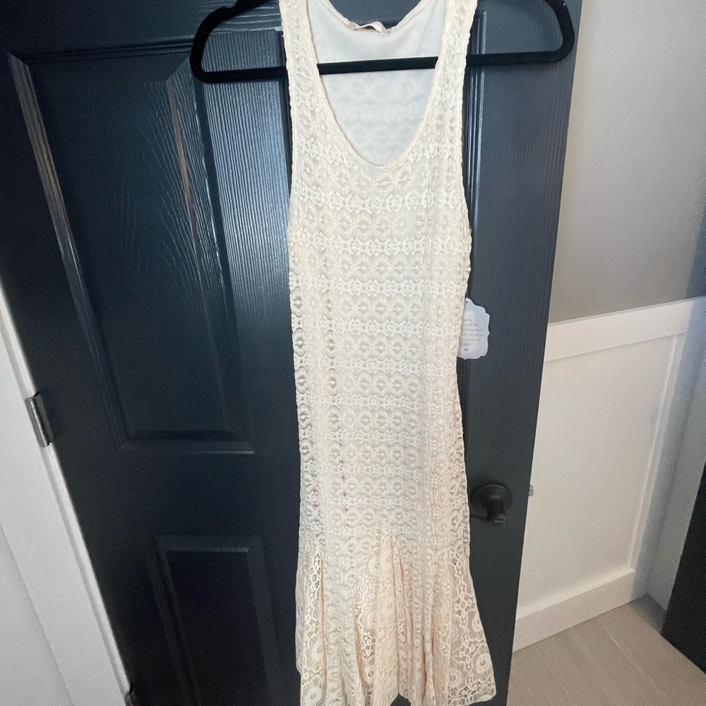 Brand new with tags. Cream lace dress